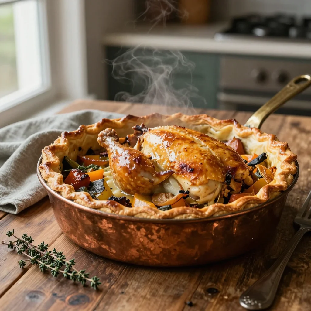 Pot Pie with Chicken and Veggies