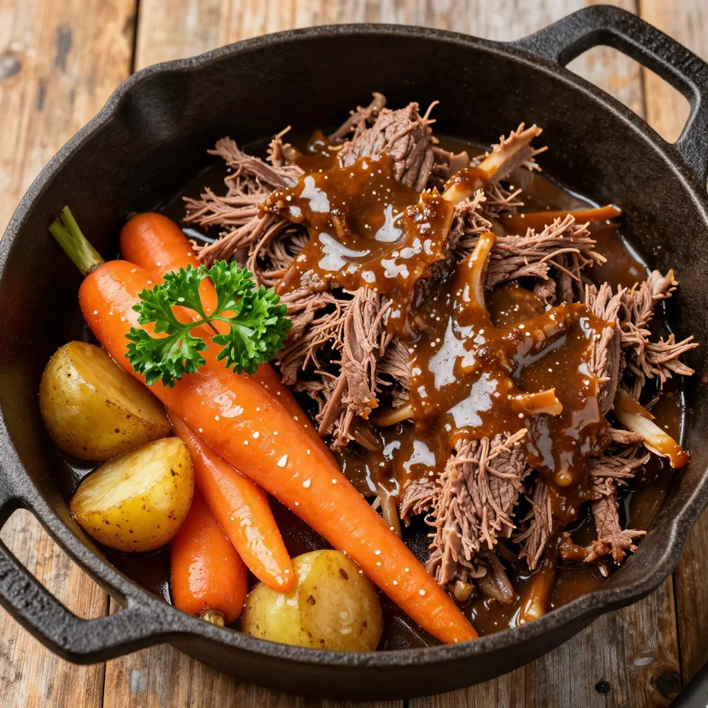Slow Cooker Mississippi Pot Roast for Tender Meat