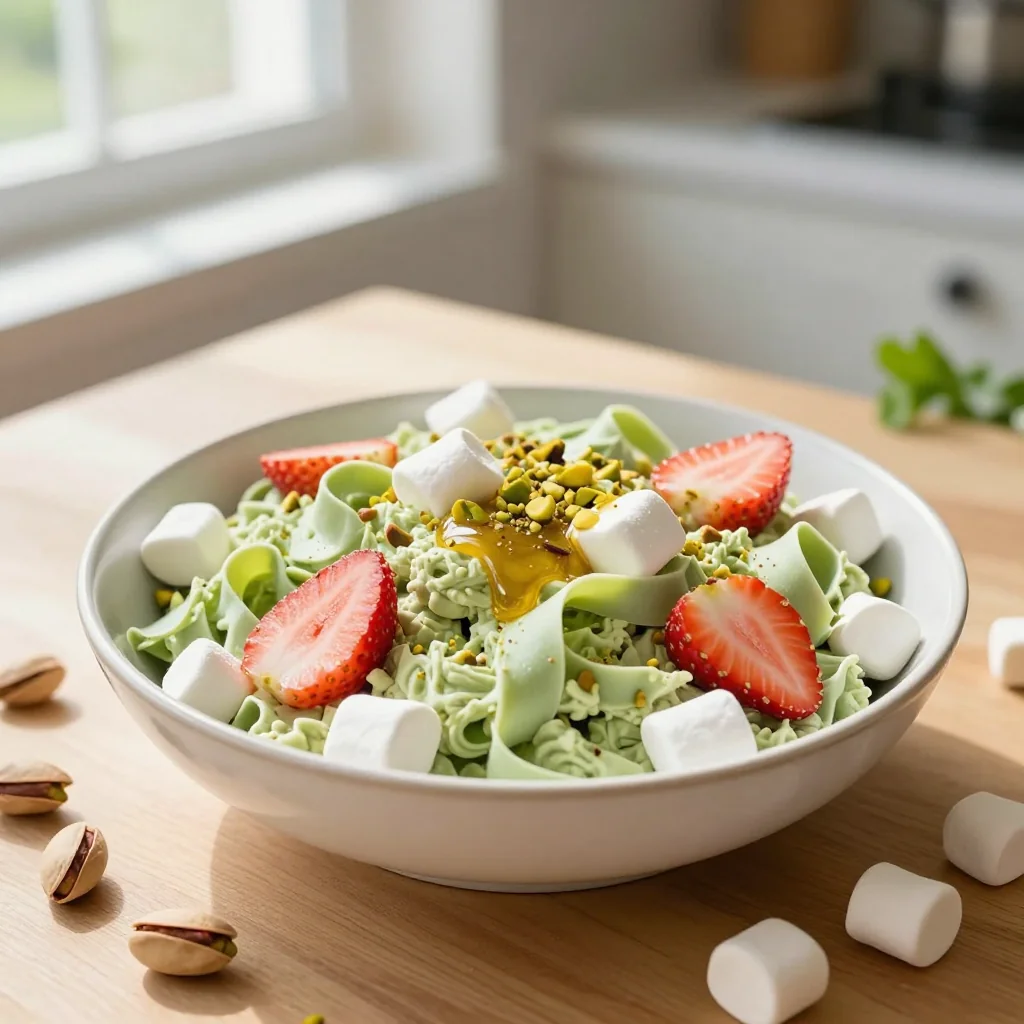 Pistachio Fluff Salad with Marshmallows