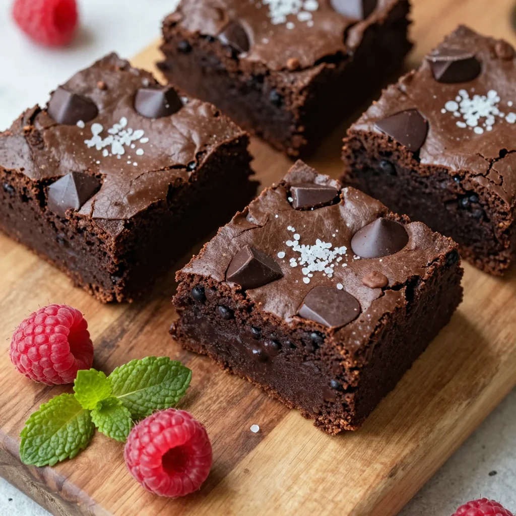 Soft Batch Healthy Brownies Made with Black Beans