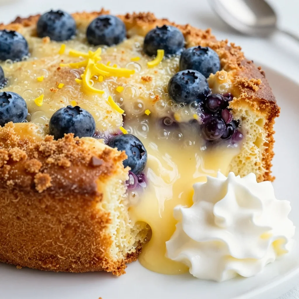 New Year's Day Lemon Blueberry Dump Cake Delight