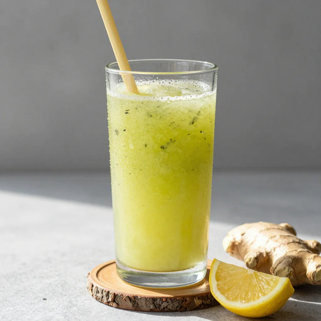 Detox Ginger Lemon Smoothie for Winter Wellness and Glow
