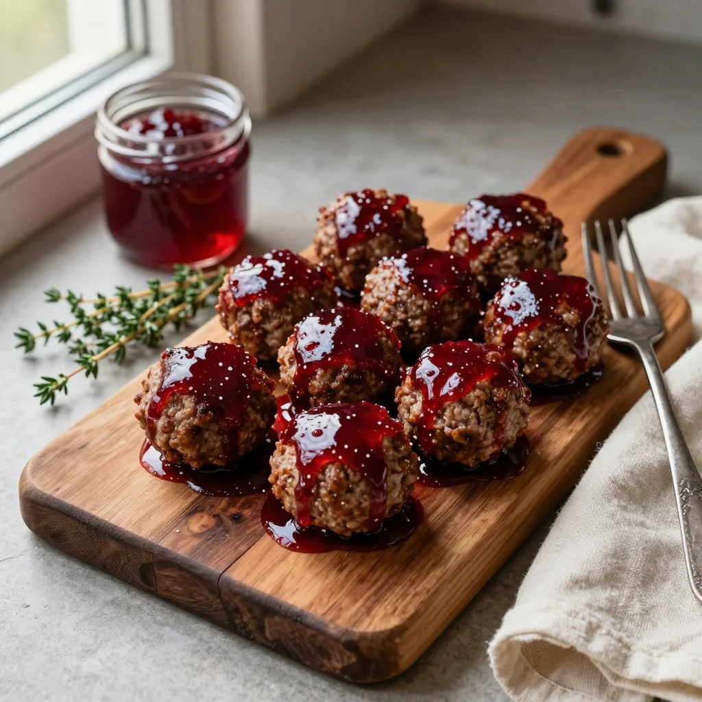 Beef Meatballs with Grape Jelly