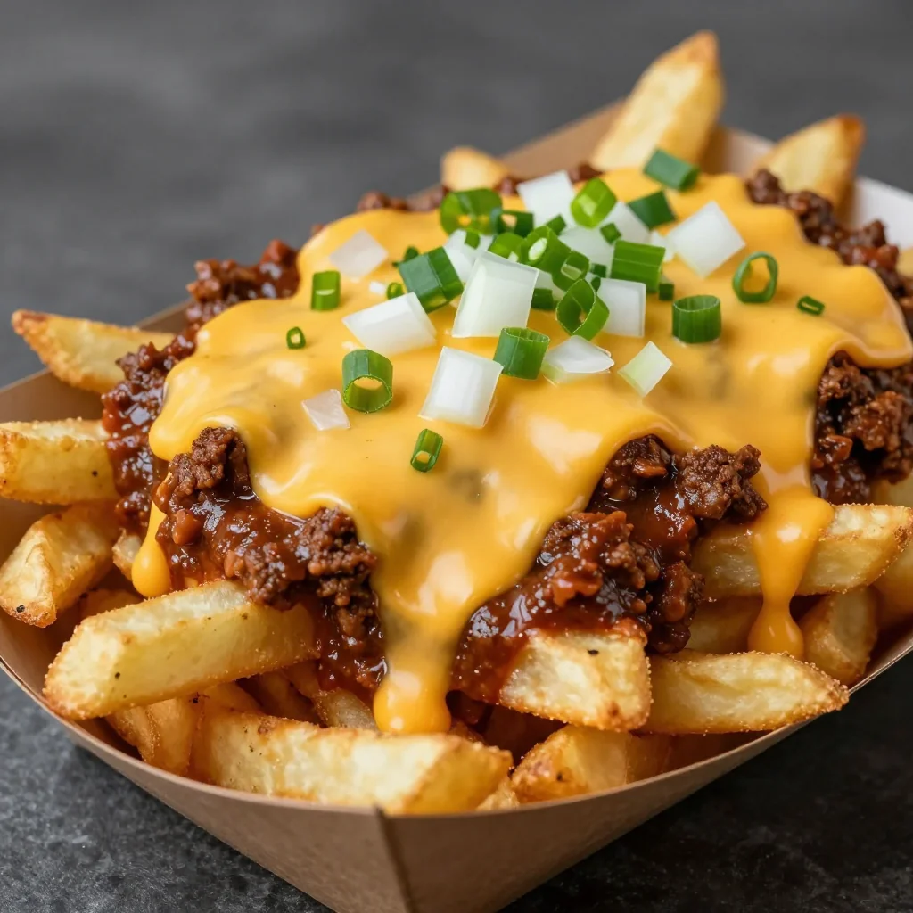 Cozy NFL Playoff Chili Cheese Fries That Are Crispy