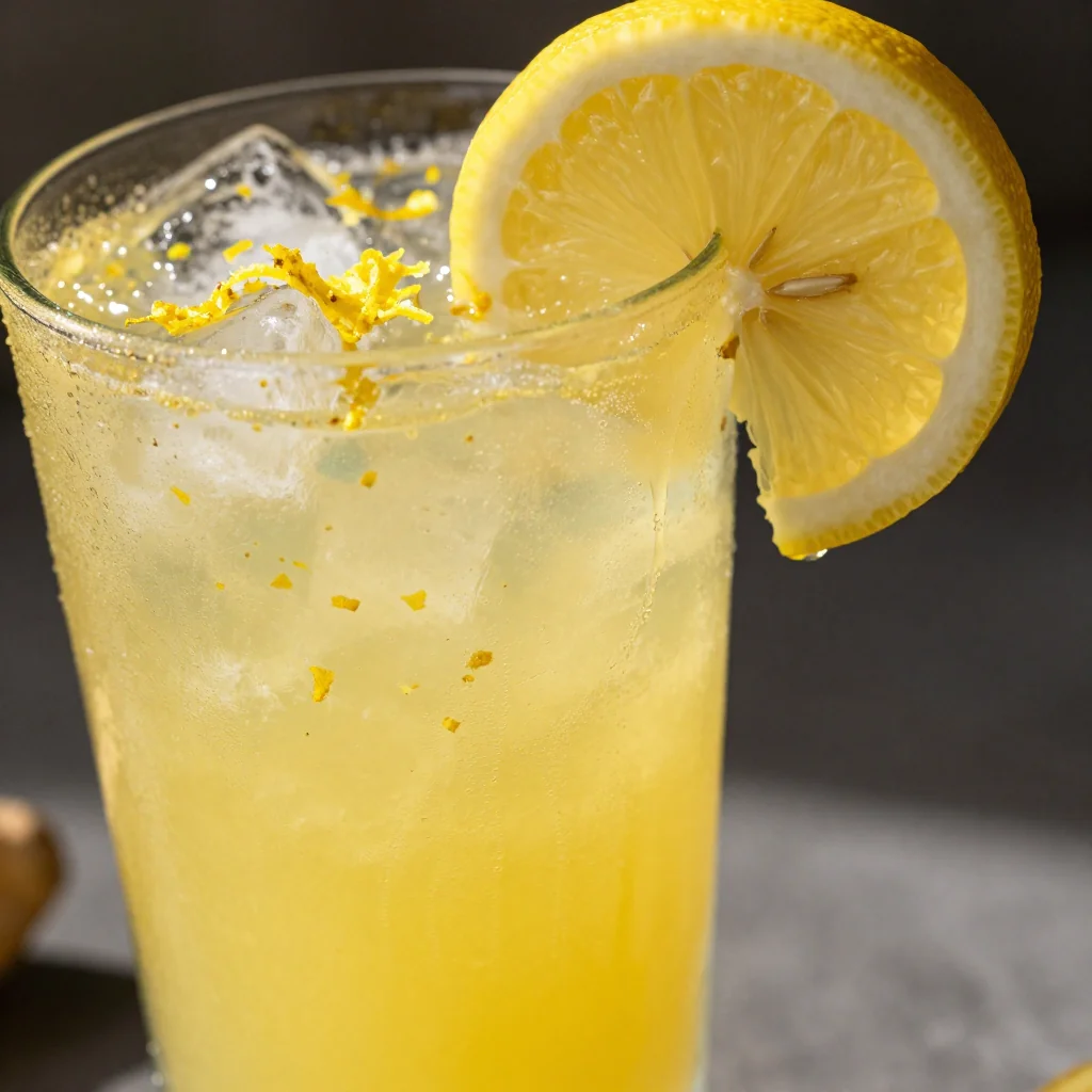 New Year Morning Juice With Lemon And Ginger