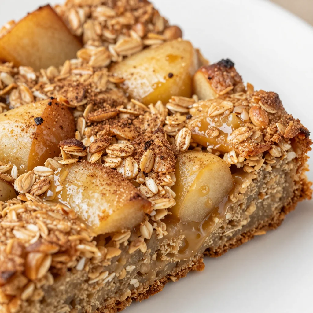 Kid Friendly Baked Oatmeal with Apples and Cinnamon