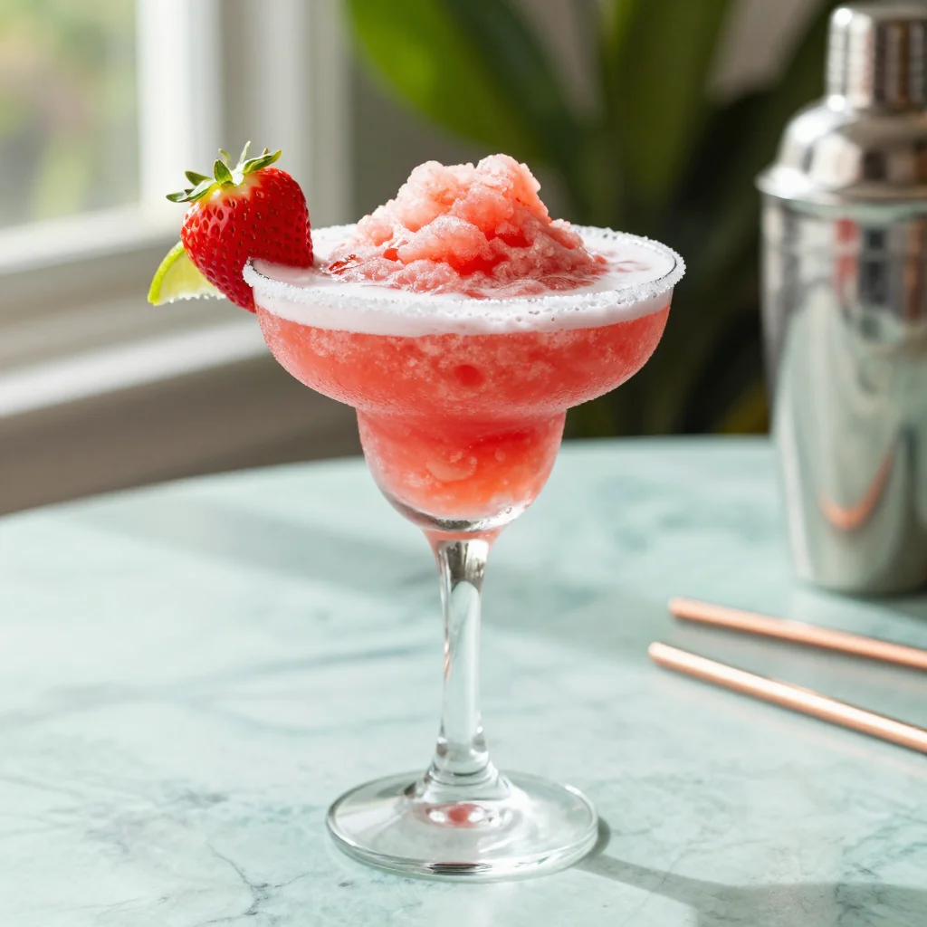 Strawberry Margarita Frozen Cocktail