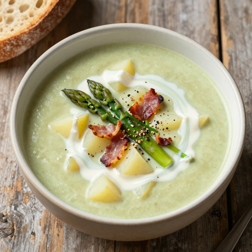 Pantry Clean Out Creamy Asparagus Potato Soup