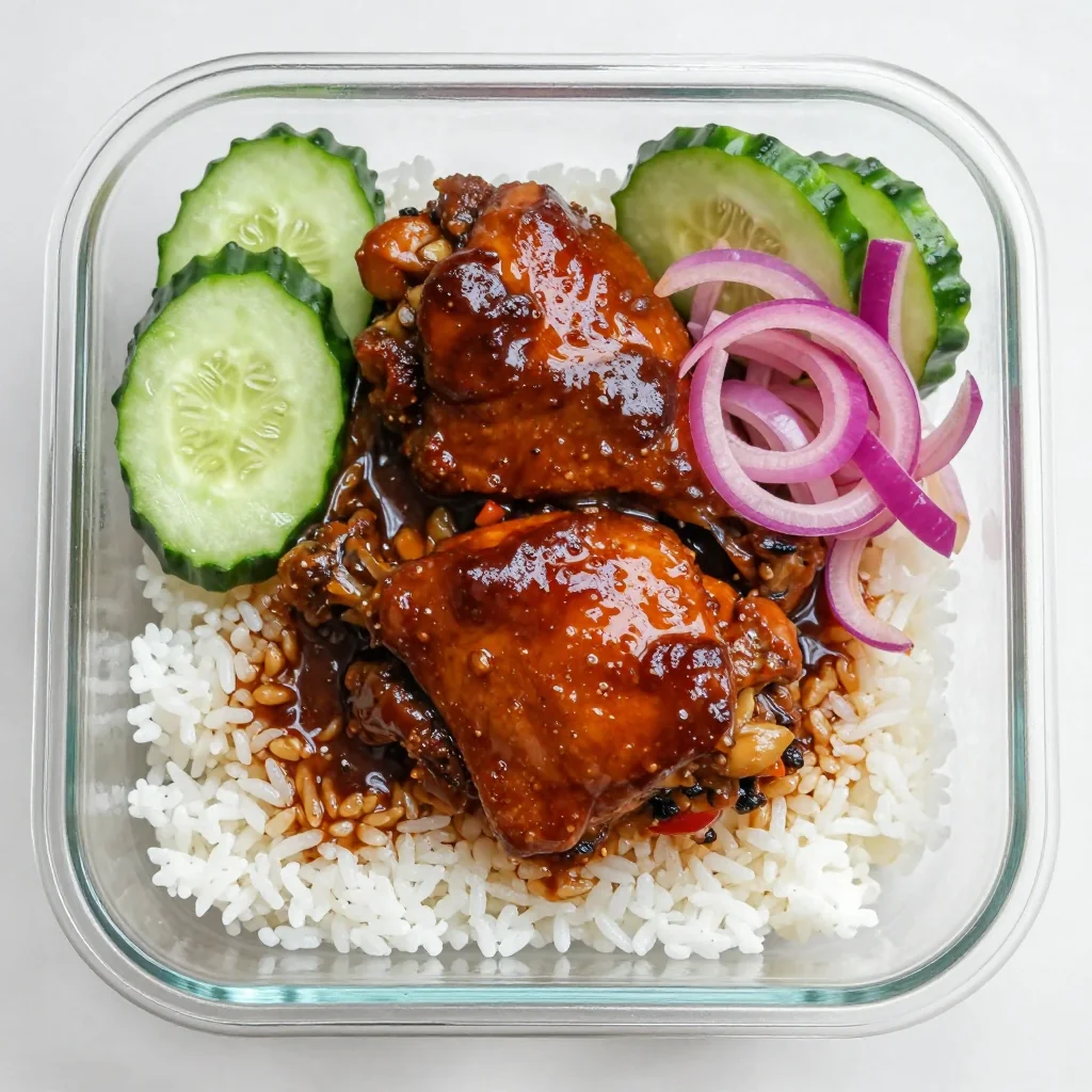 Slow Cooker Chicken Adobo for Meal Prep Bowls