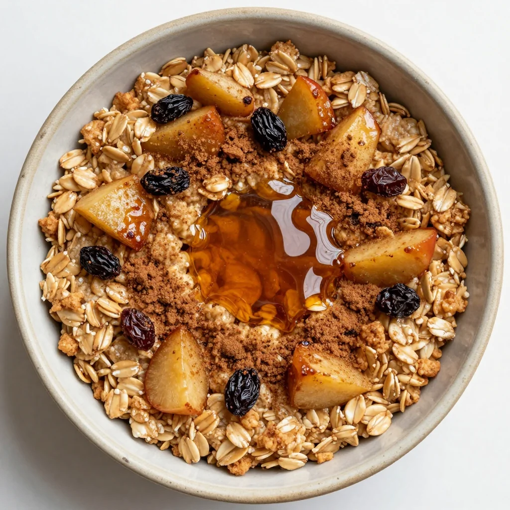 Warm Baked Apple Oatmeal for Cold January Mornings