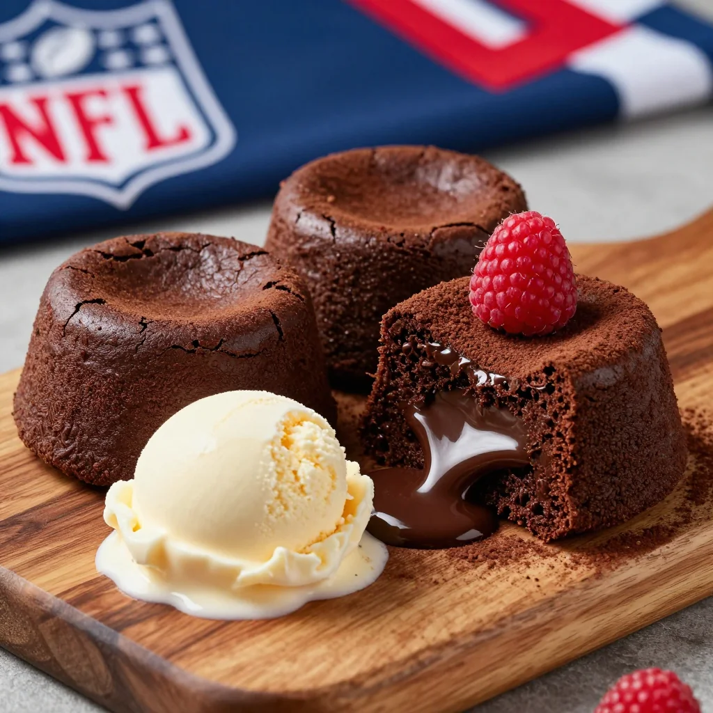 Indulgent Chocolate Lava Cakes for NFL Playoff Dessert