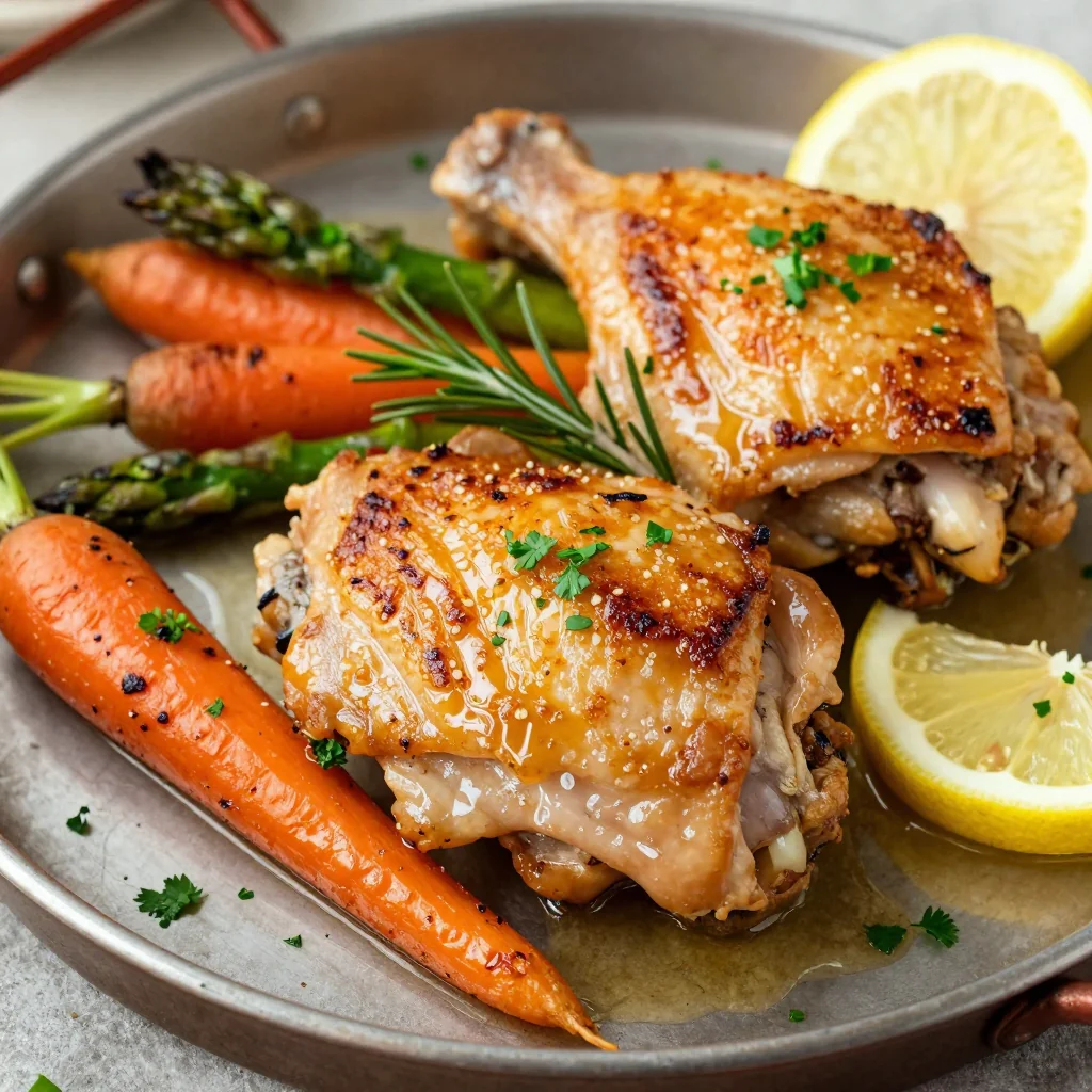Lemon Herb Baked Chicken Thighs for a Quick Dinner