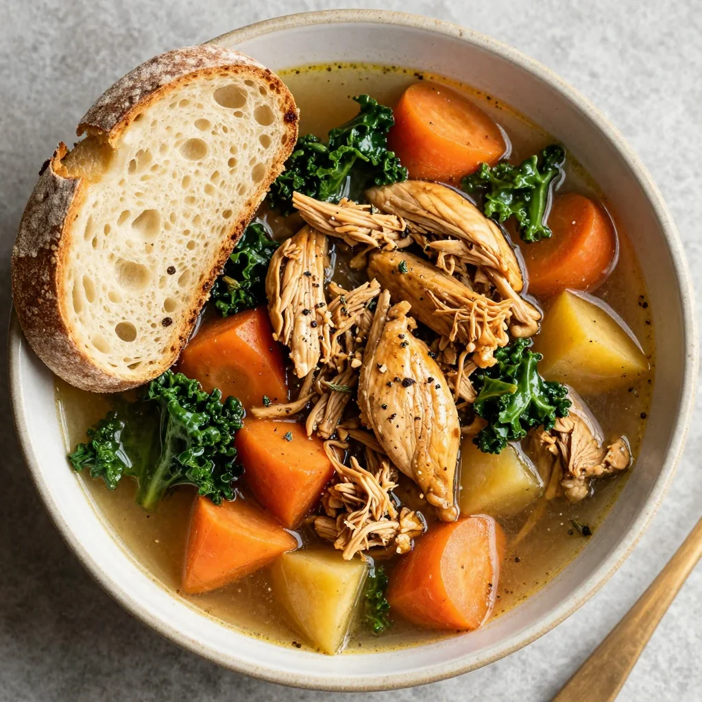 cozy slow cooker chicken and winter vegetable soup for family suppers