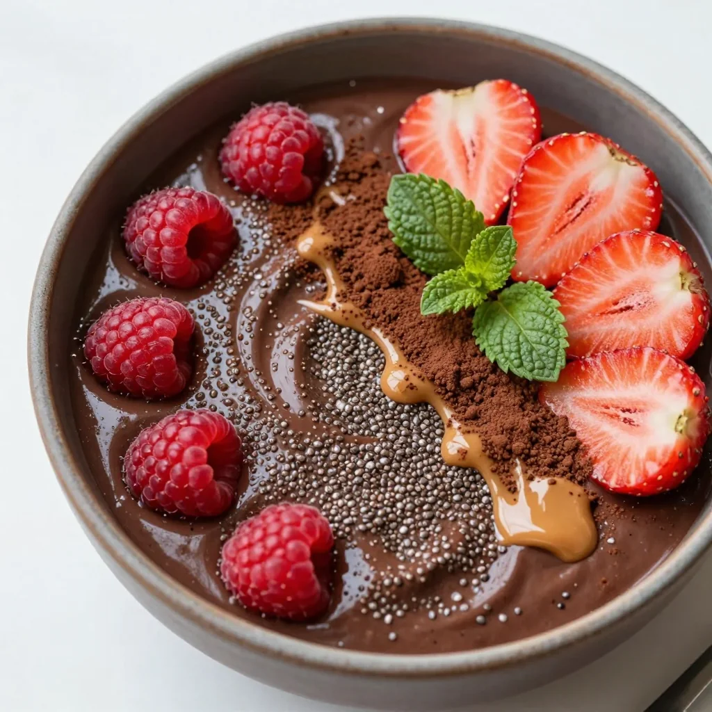 Healthy Chocolate Chia Pudding for Detox Desserts