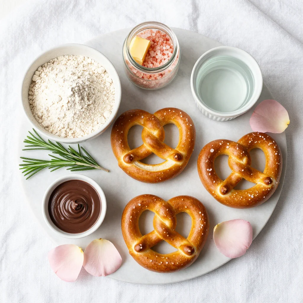 All ingredients laid out for Butterfly Pretzels