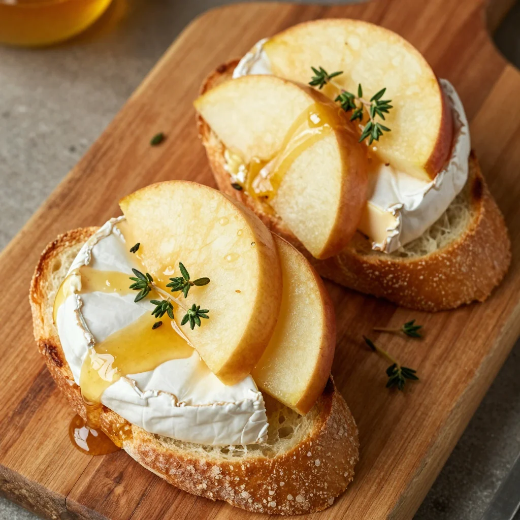Warm Apple and Brie Crostini for Cozy January Appetizers