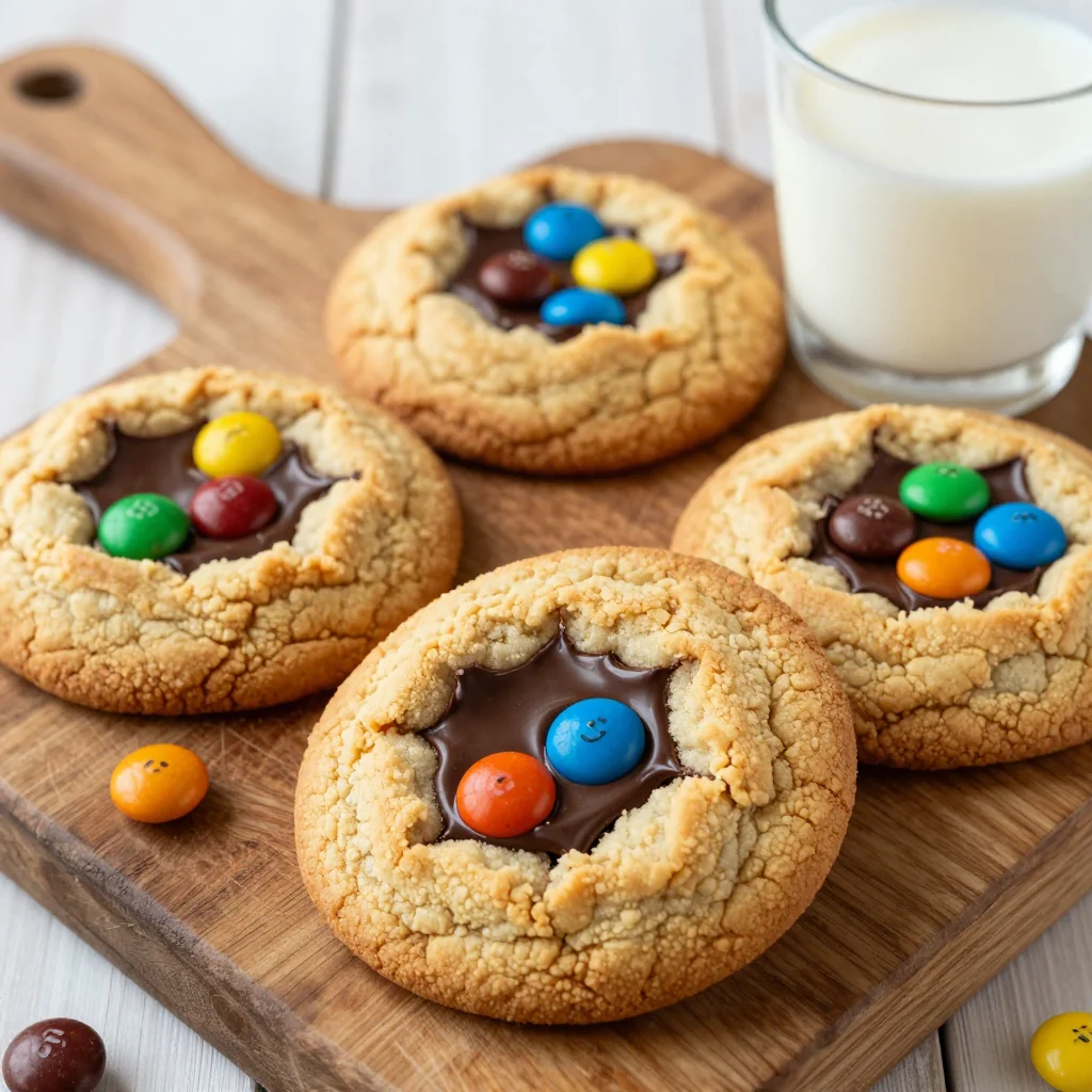 Warm Chocolate Chip Cookies with M and M's for a Cookie