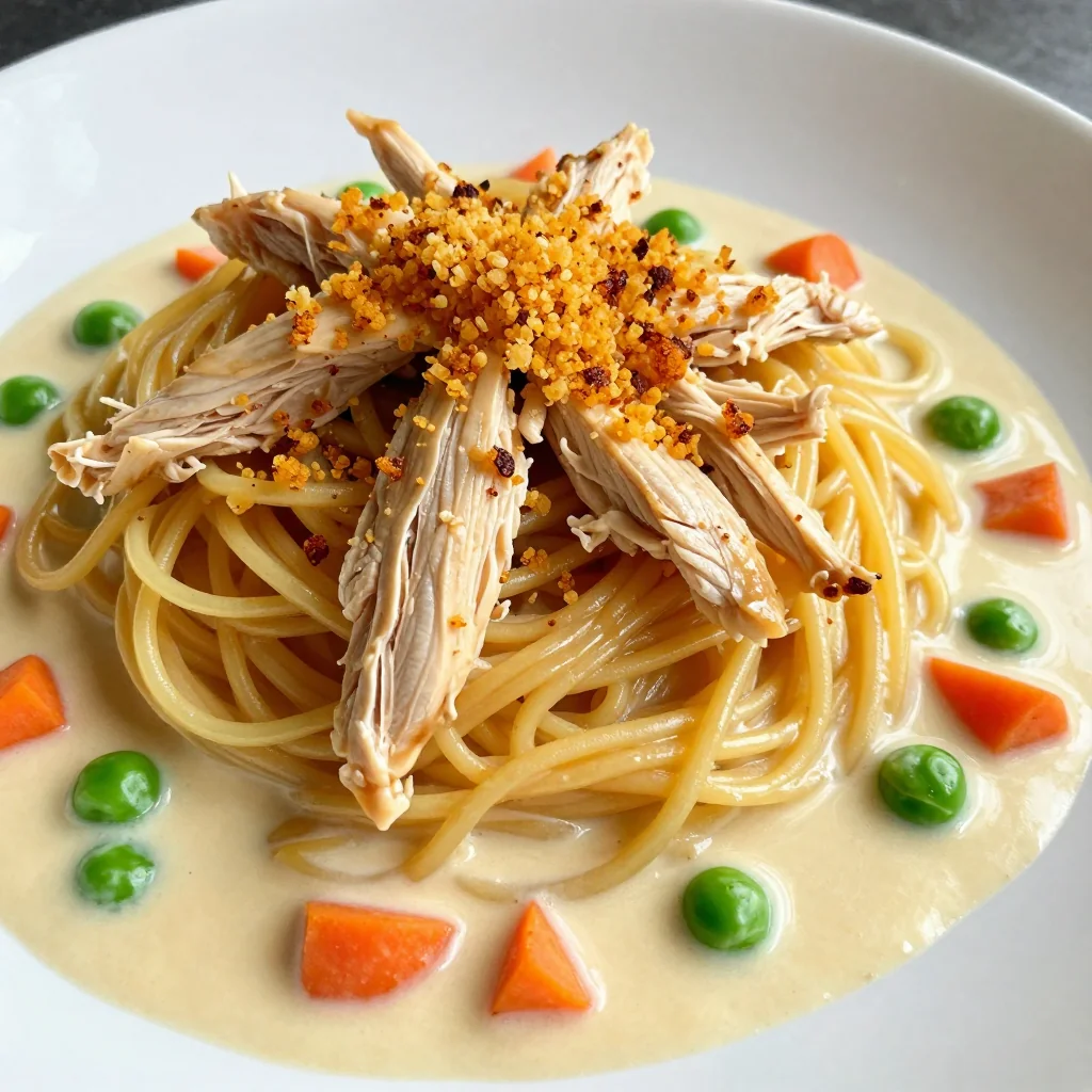 Pantry Clean-Out Canned Chicken Noodle Casserole