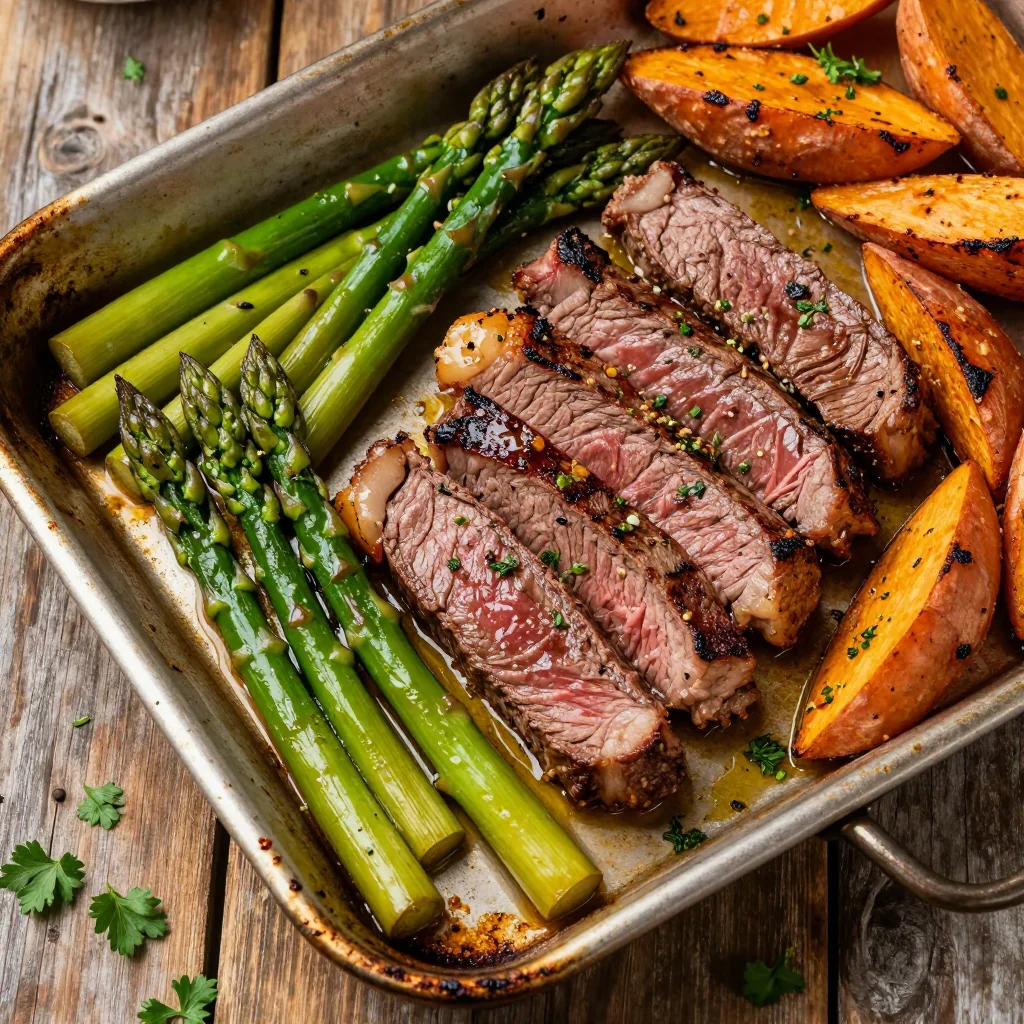 Healthy Sheet Pan Steak and Veggies for a Protein Punch