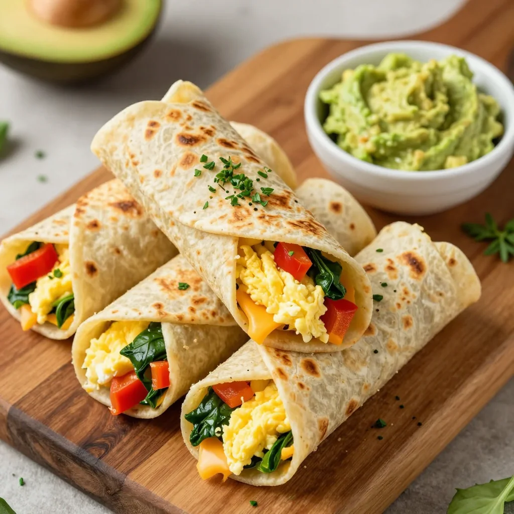 Freezer-Friendly Breakfast Roll-Ups with Veggies