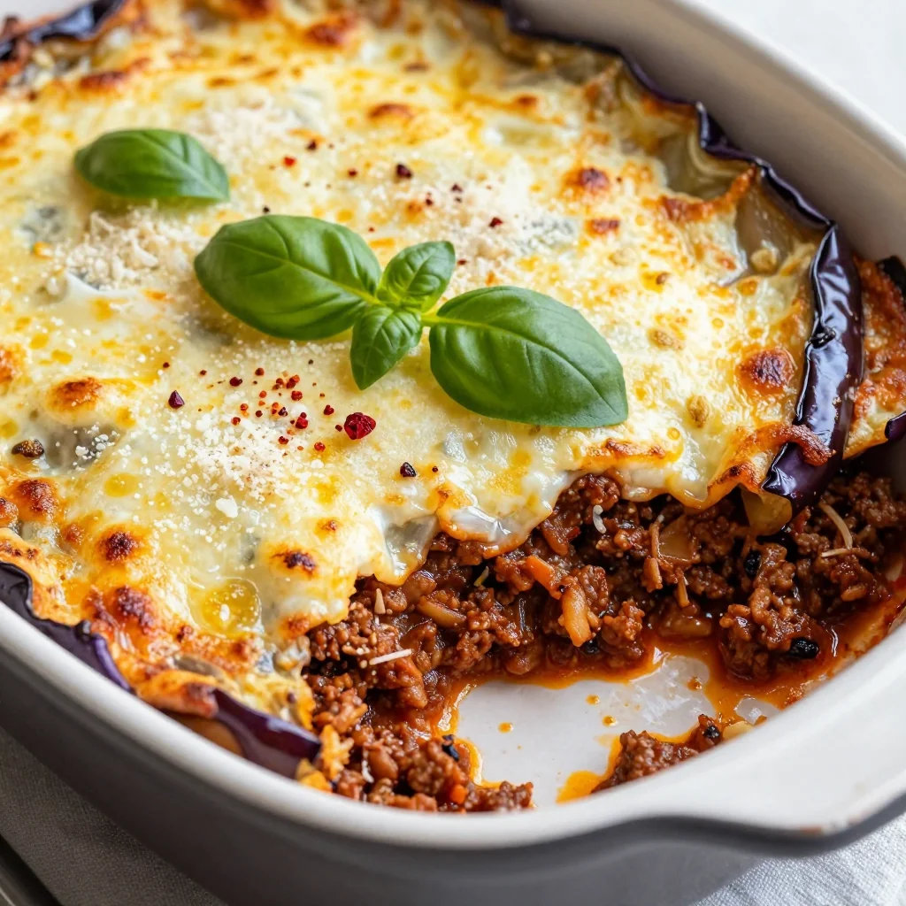 Keto Eggplant Casserole Freezer Meal for Winter