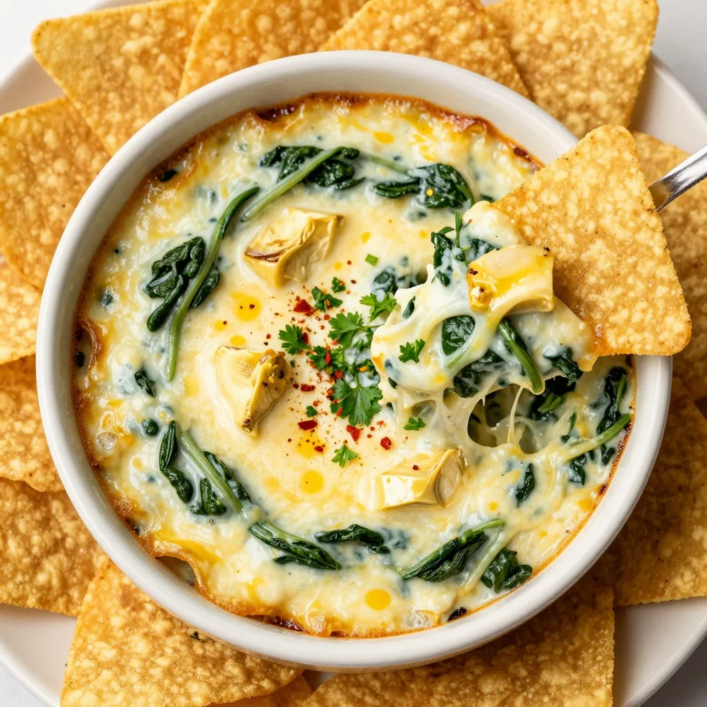 New Year's Day Spinach and Artichoke Dip for the Party