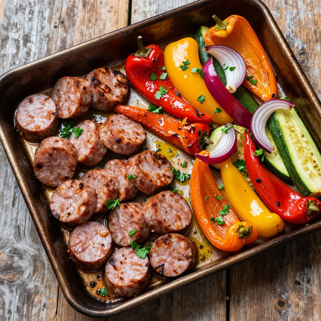 One-Pan Sausage & Veggies: Weeknight Dinner Win!