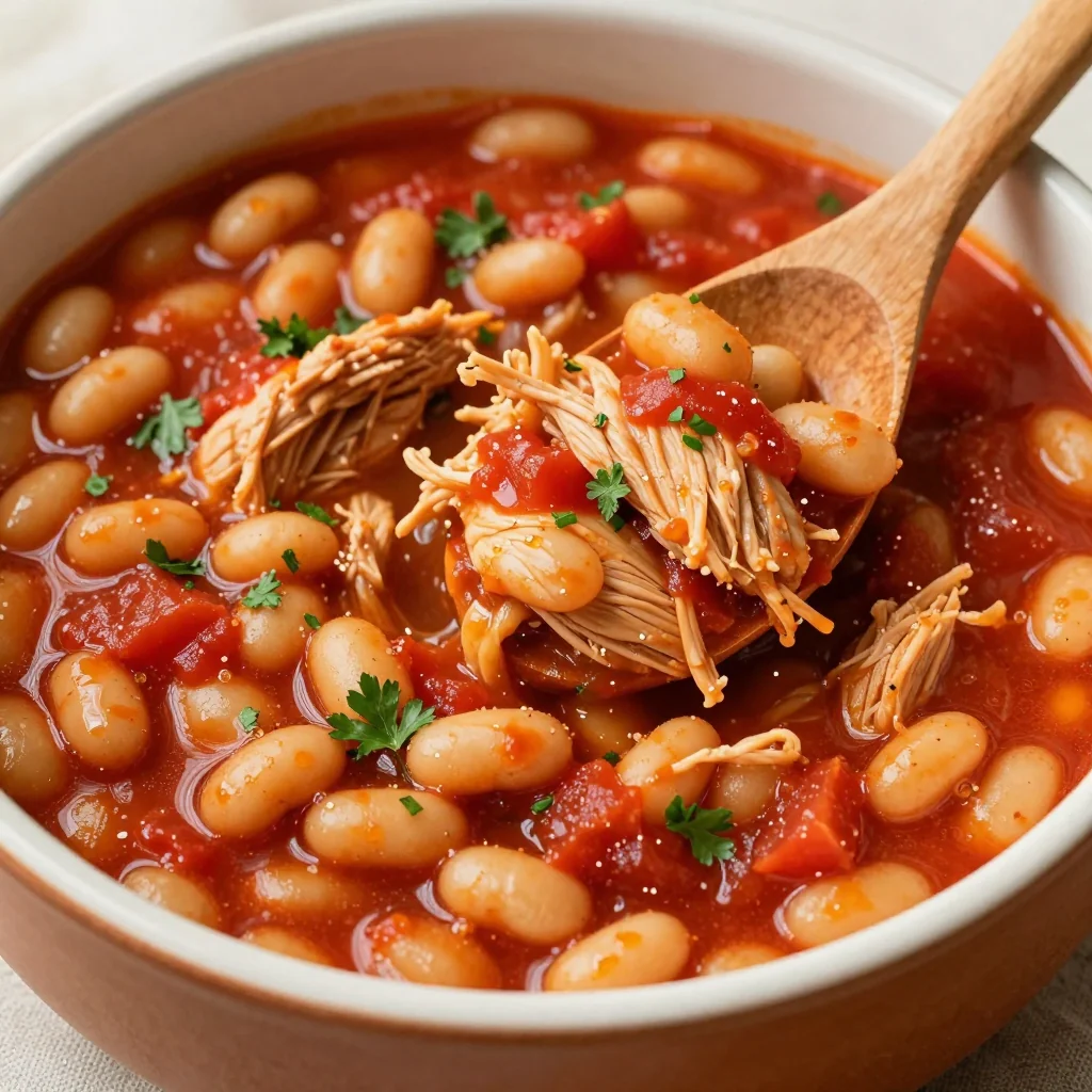 Slow Cooker Chicken and Beans for a Freezer Meal