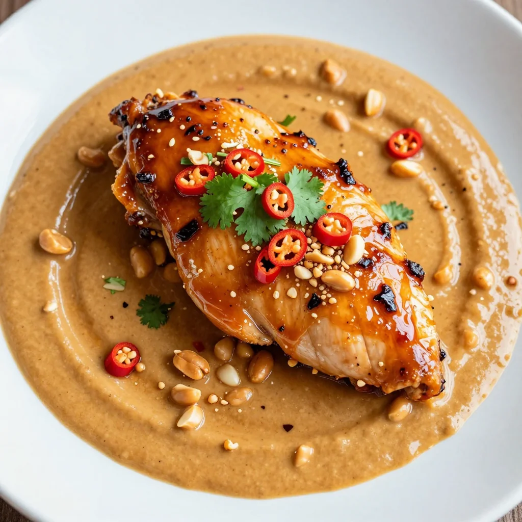 Spicy Chicken and Peanut Sauce for Dinner