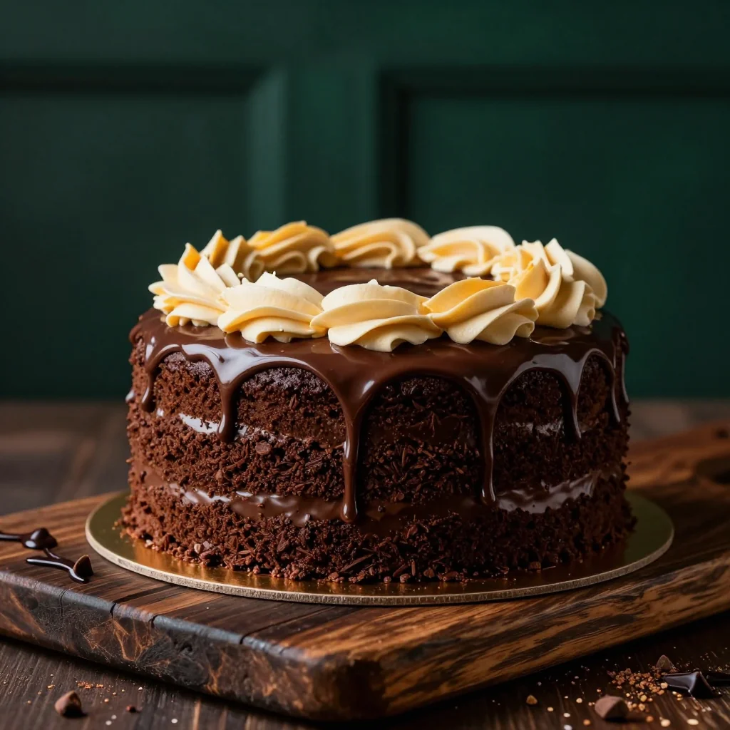 Chocolate Stout Cake with Baileys Irish Cream Frosting