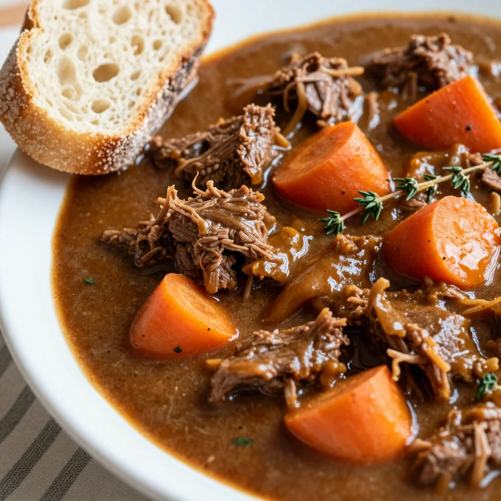 batchcooked slow cooker beef and carrot stew for budgetfriendly family suppers