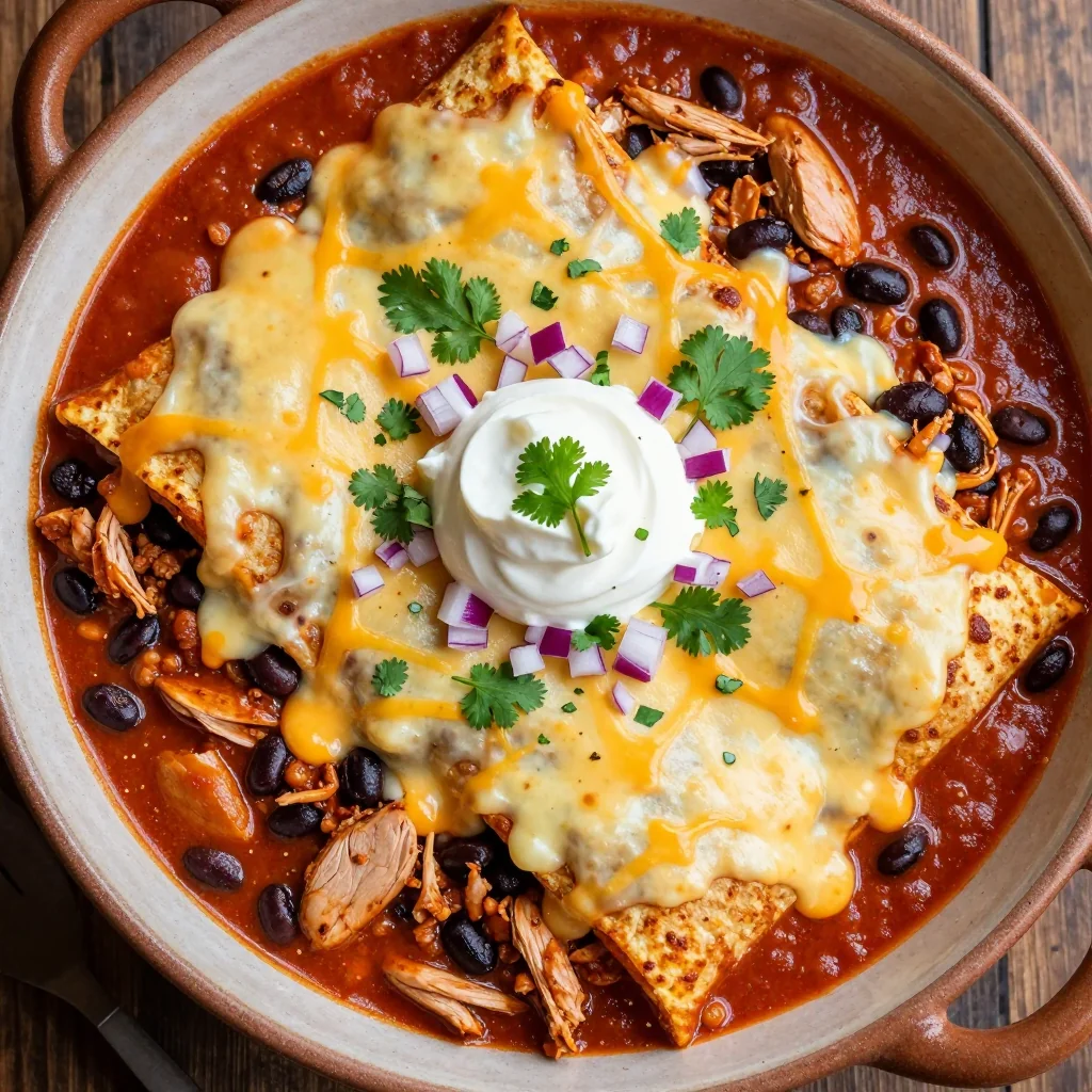 Healthy Turkey and Black Bean Enchiladas Bake