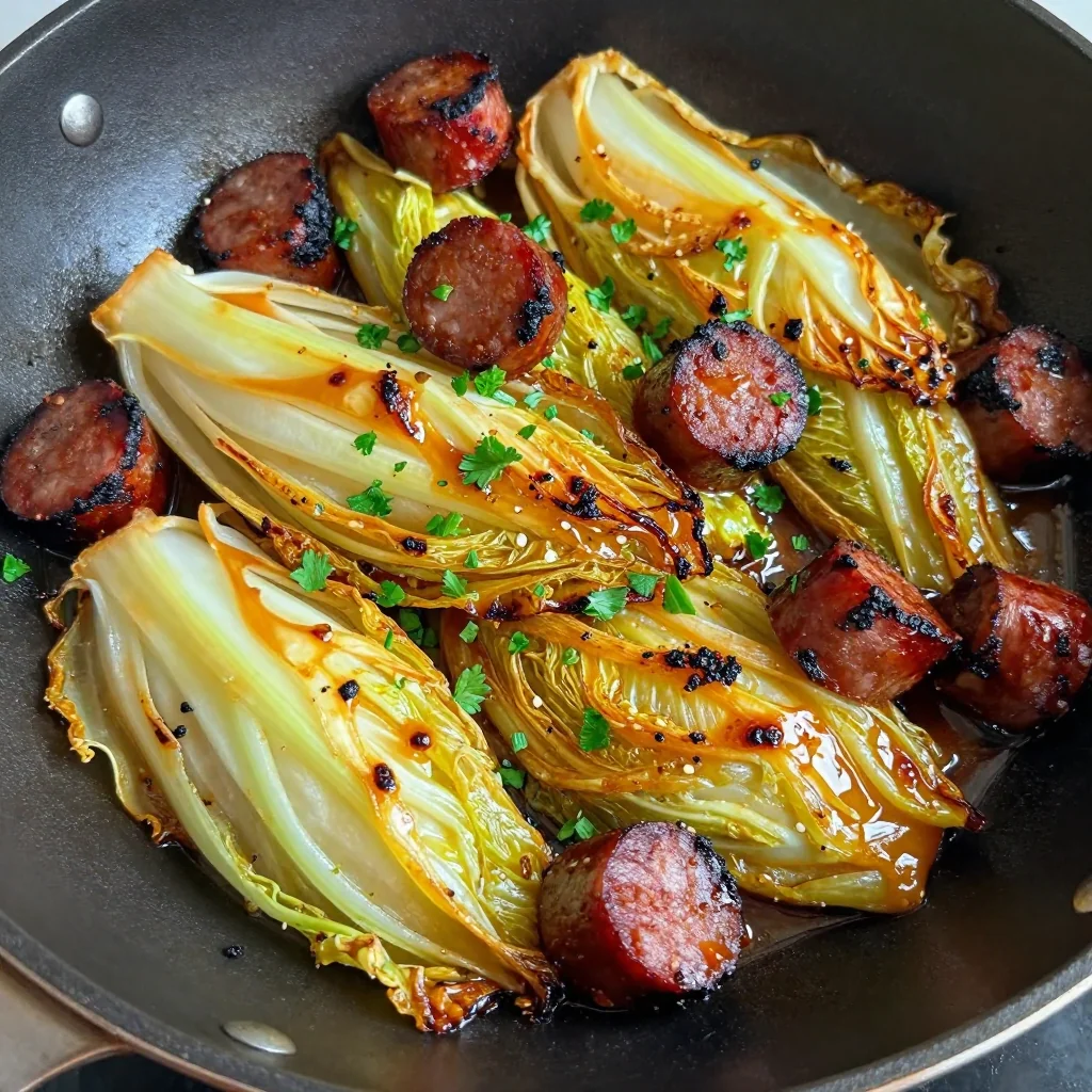 Southern Fried Cabbage with Sausage for MLK Day Celebrations