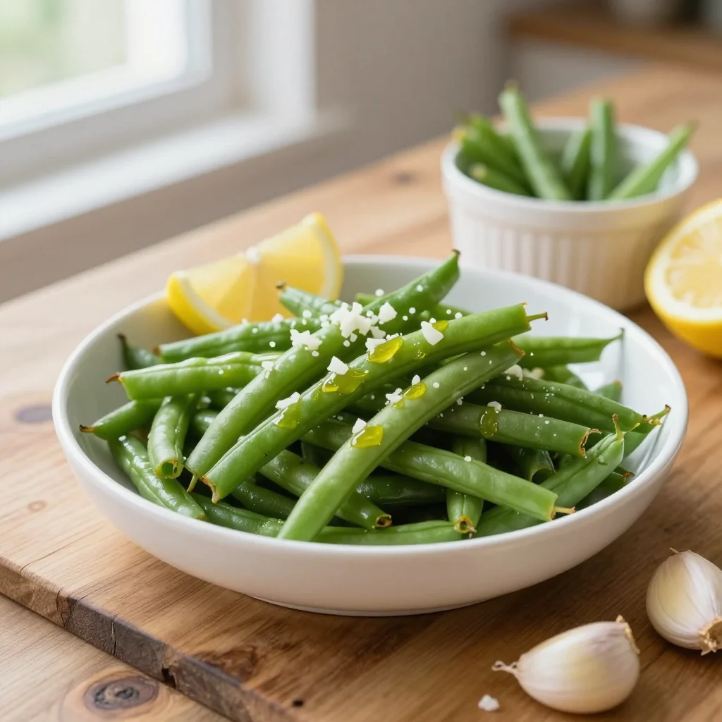 Lemon Garlic Green Beans