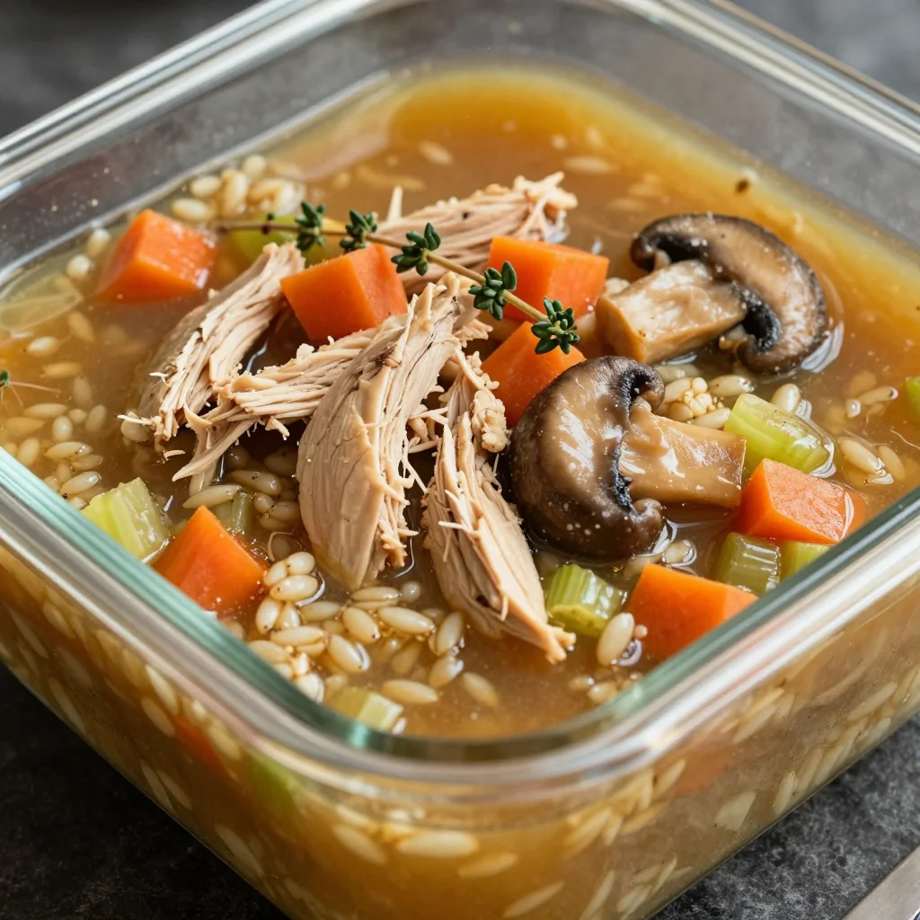 Hearty Chicken and Barley Soup for Meal Prep