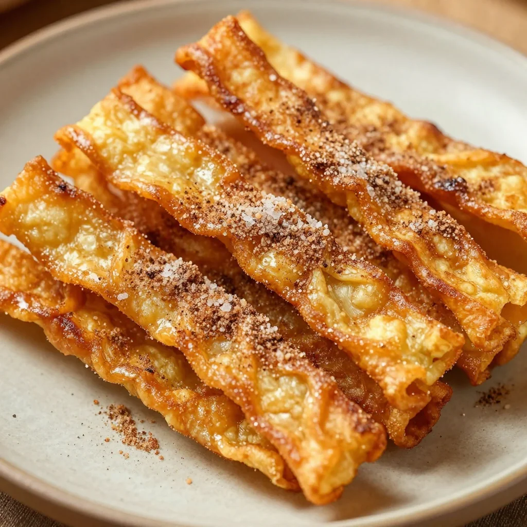 Warm Cinnamon Sugar Tortilla Strips for a Snack
