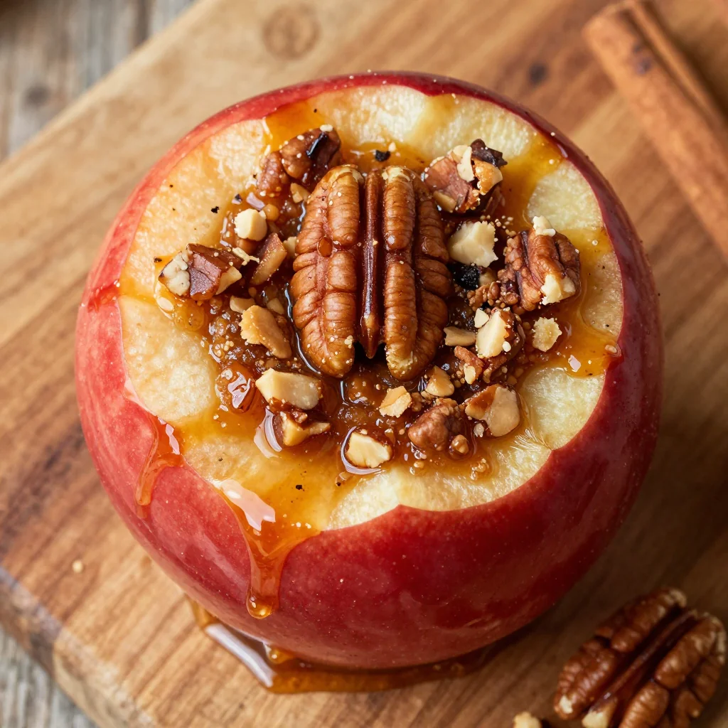 Baked Apples with Pecans for a Sugar-Free Dessert
