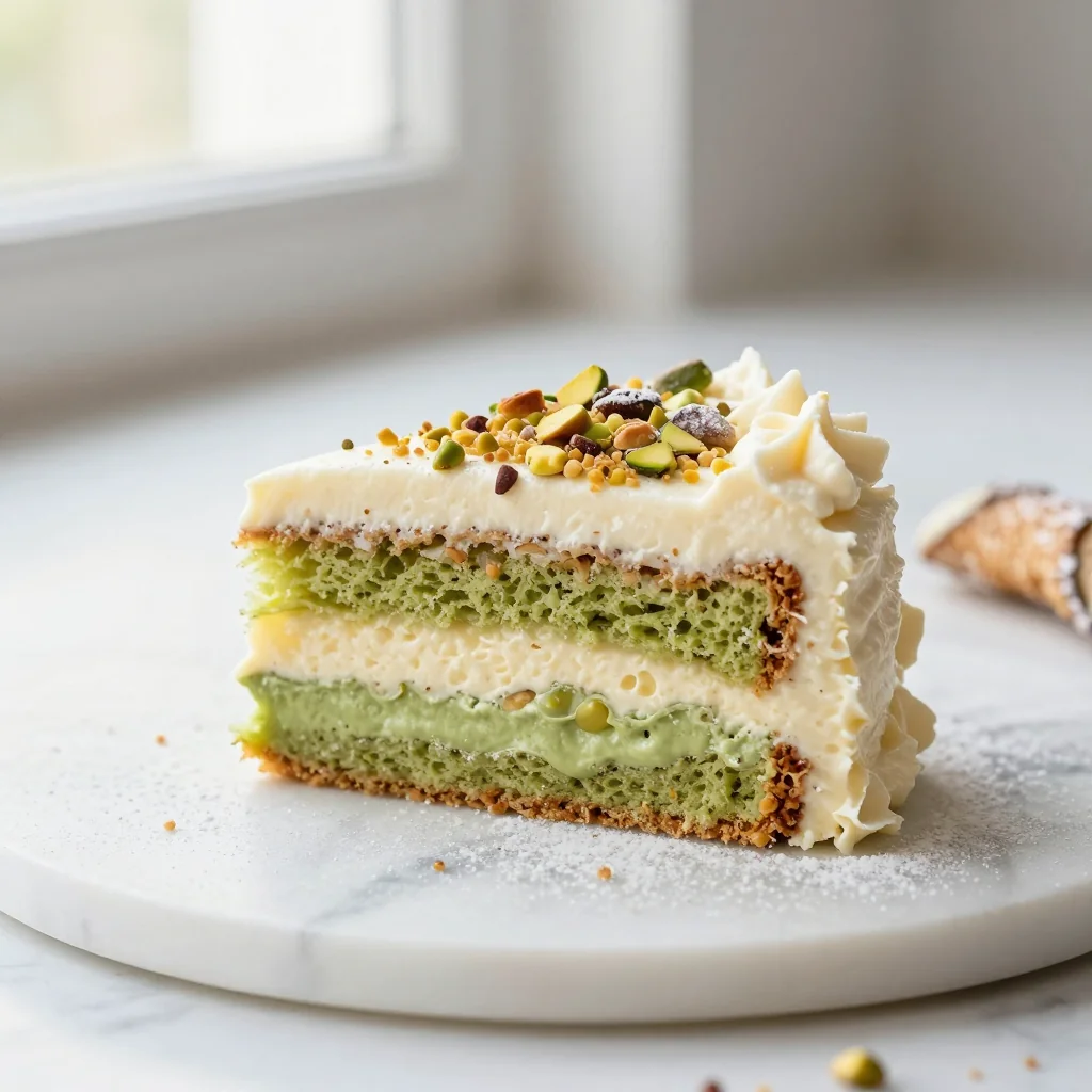 Cannoli Poke Cake