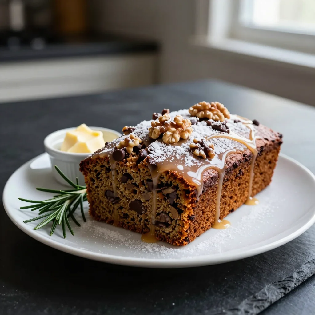 Chocolate Chip Banana Bread with Nuts