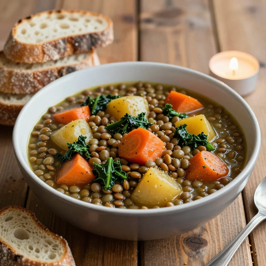 cozy slow cooker lentil and root vegetable stew for busy nights