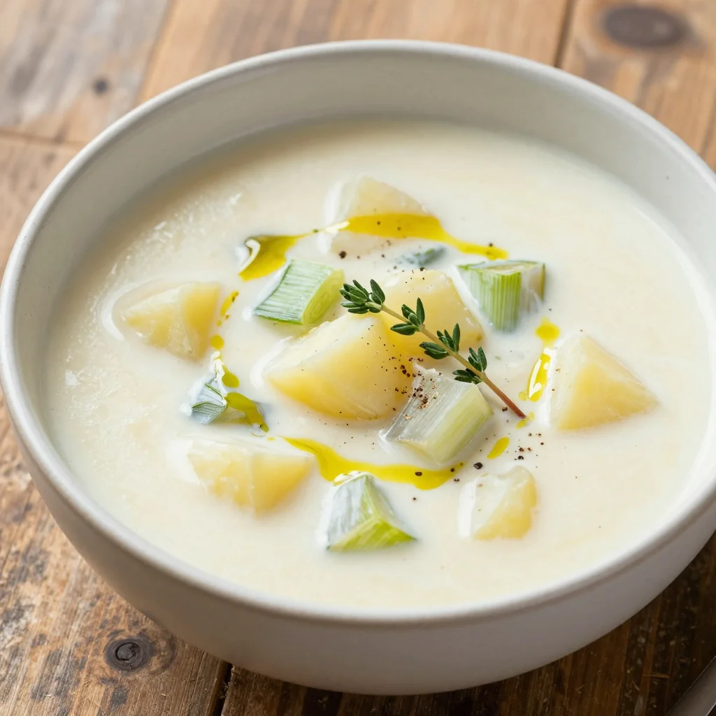 Cozy Slow Cooker Potato Leek Soup for January