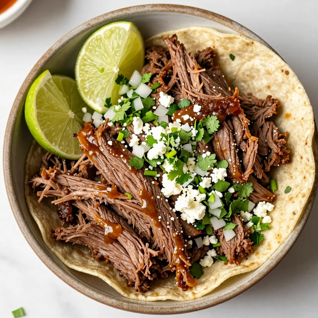 Healthy Meal Prep Slow Cooker Shredded Beef For Tacos
