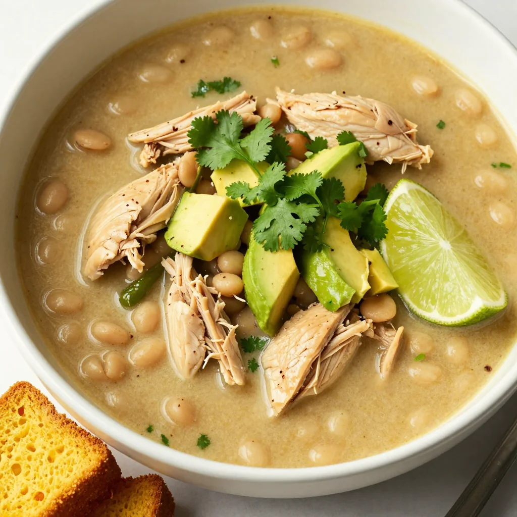 Slow Cooker White Chicken Chili for NFL Sunday Funday