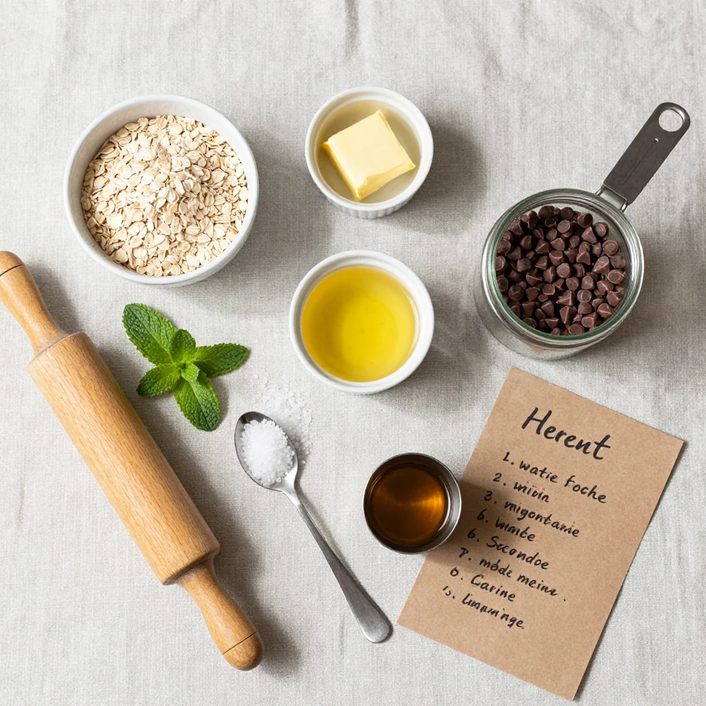 All ingredients for Edible Cookie Dough for One