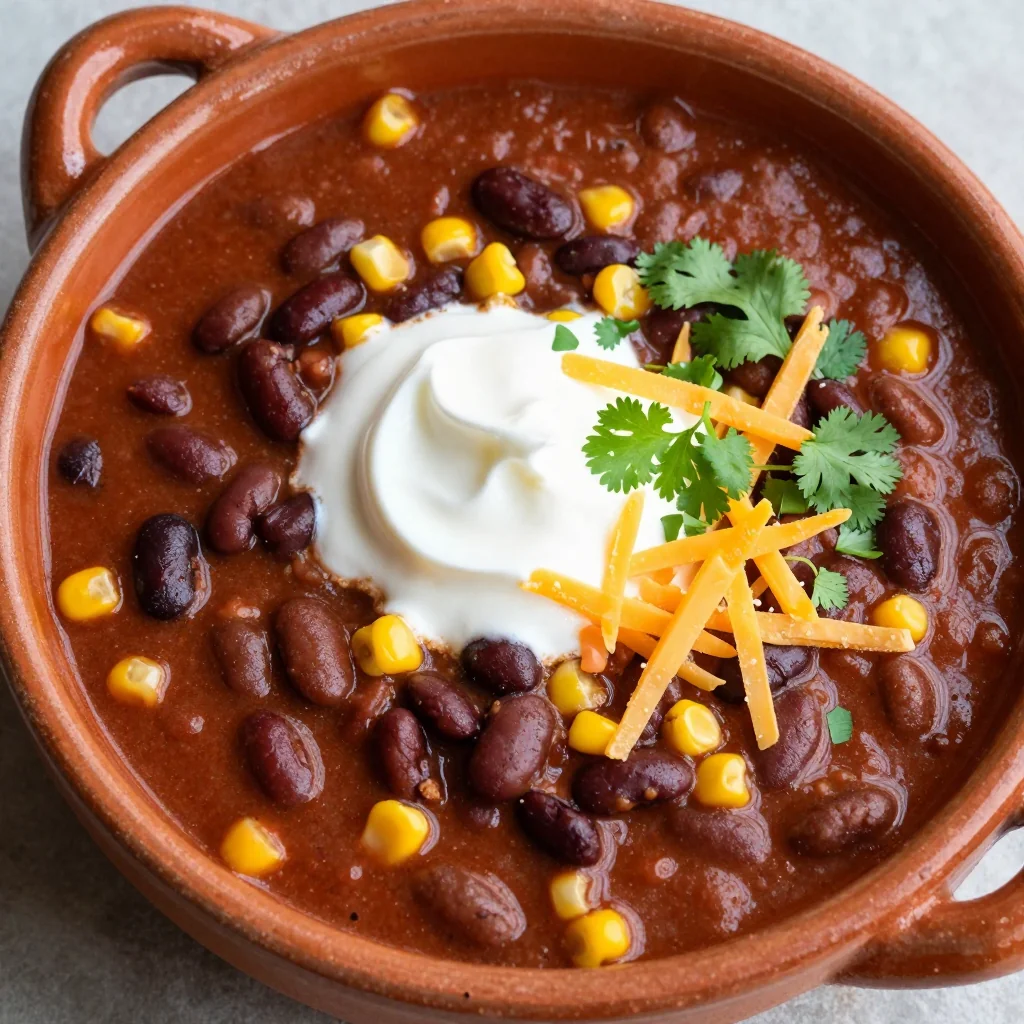 Budget-Friendly Pantry Black Bean Chili for Dinner