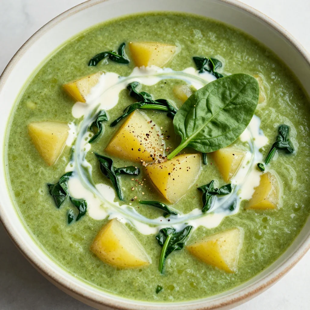 Cozy Freezer-Prep Creamy Spinach and Potato Soup