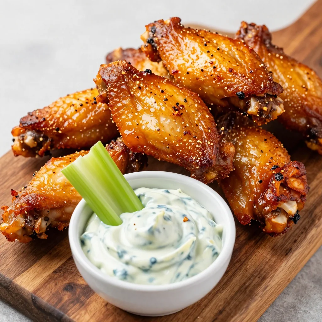 Baked Chicken Wings with Dry Rub for Playoffs