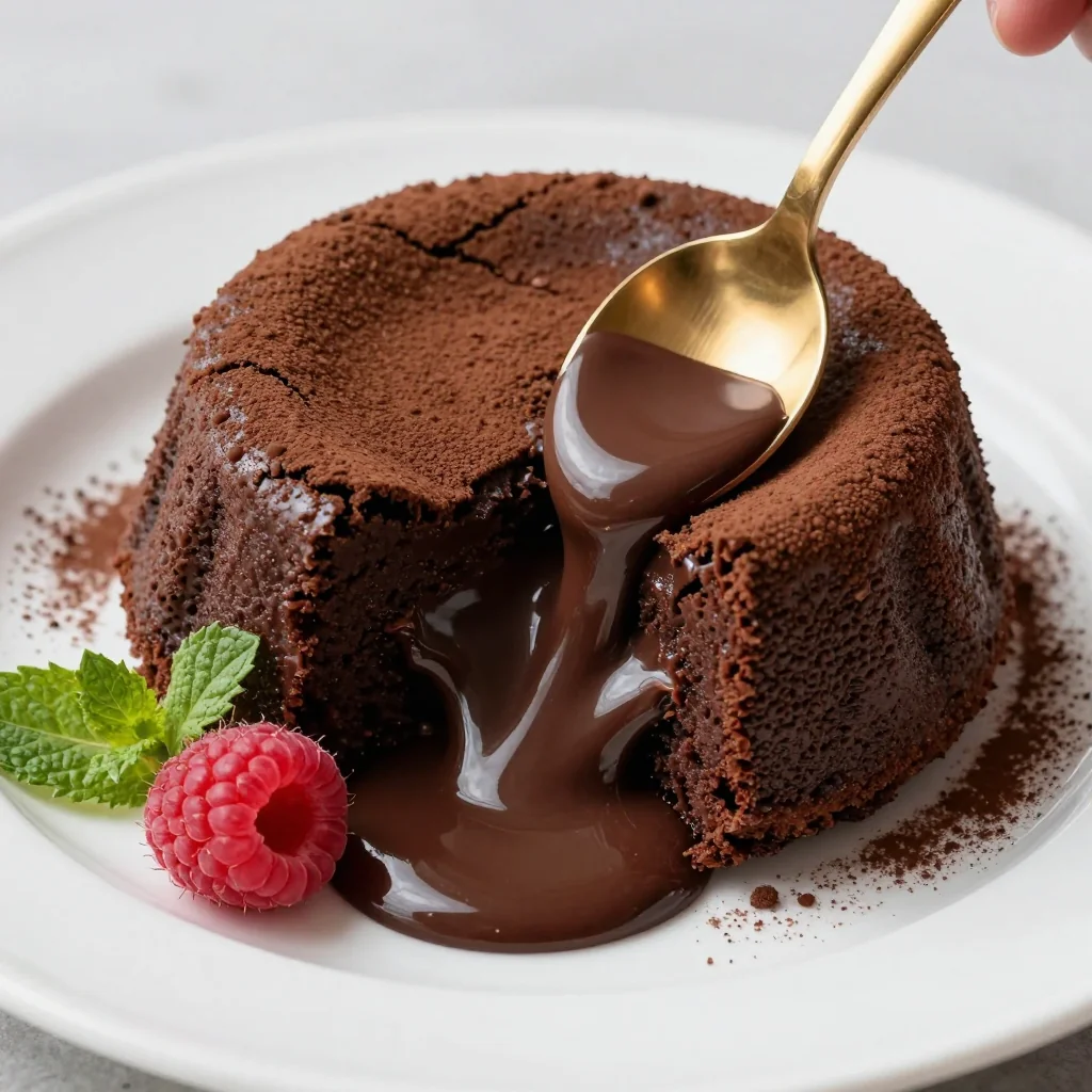Indulgent Molten Chocolate Cake In 15 Minutes Flat