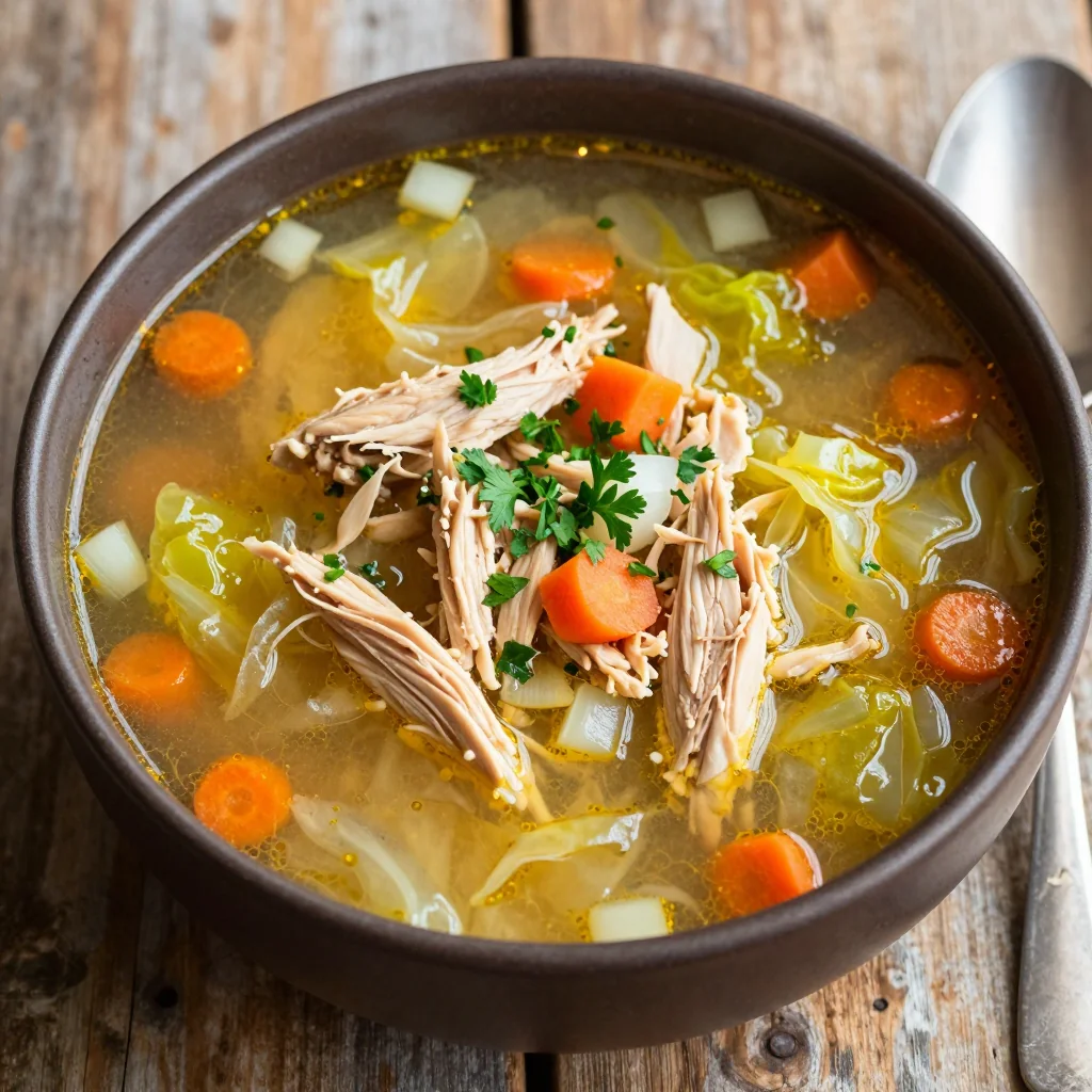 Budget Friendly Chicken and Cabbage Soup
