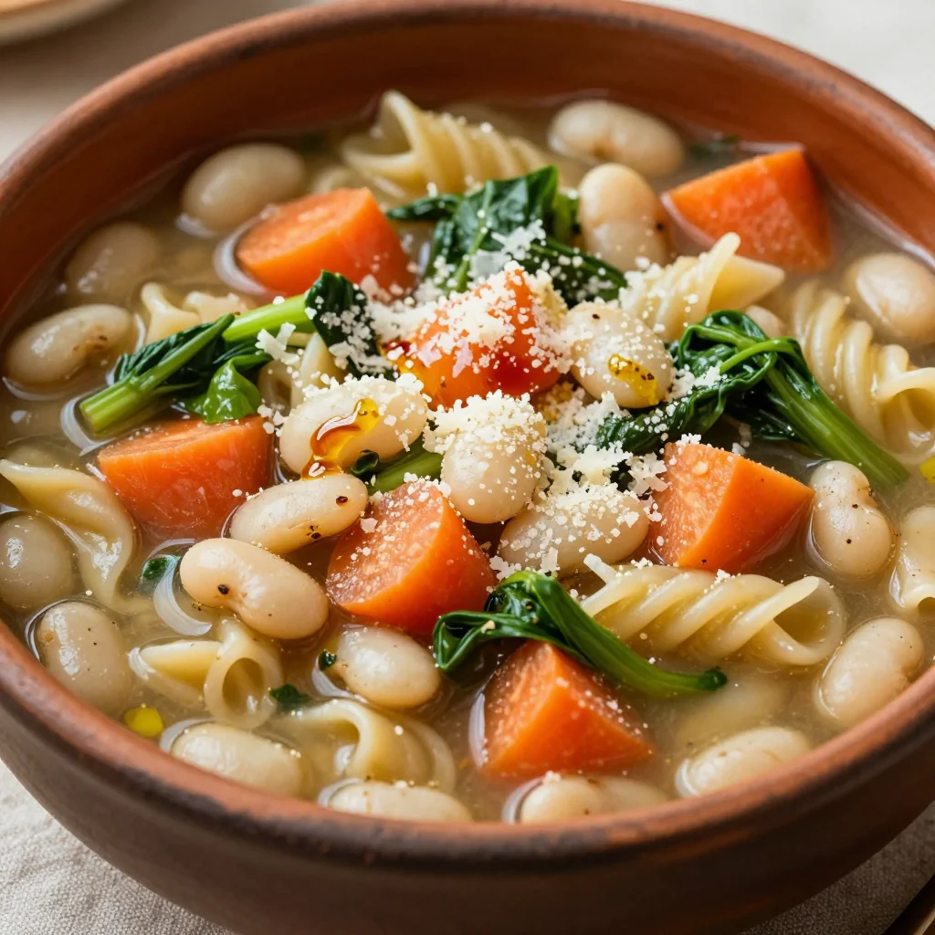 Pantry Minestrone Soup for Veggie Clean Out